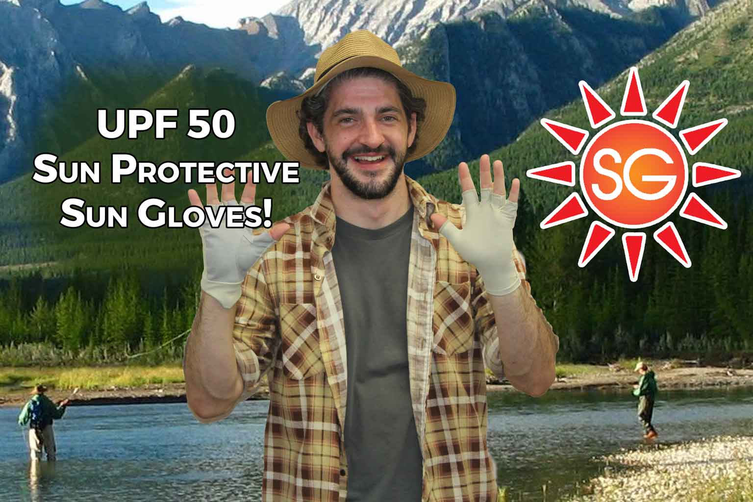 Sun Protection Anti-Slip Fishing Gloves Open/Half Fingers Driving