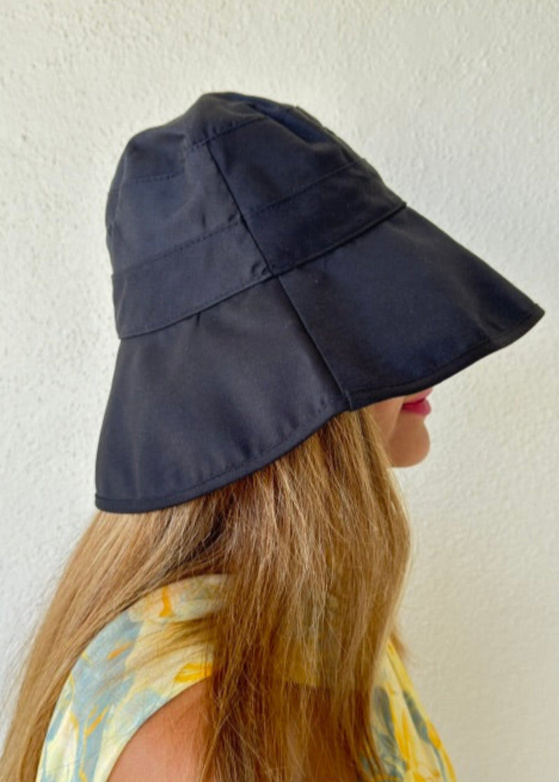 Womens Travel Hat Packable Crushable UPF 50 Bucket Hat Black