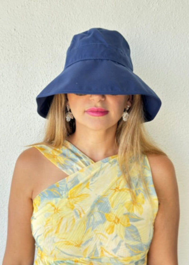 Womens Travel Hat Packable Crushable UPF 50 Bucket Hat Navy