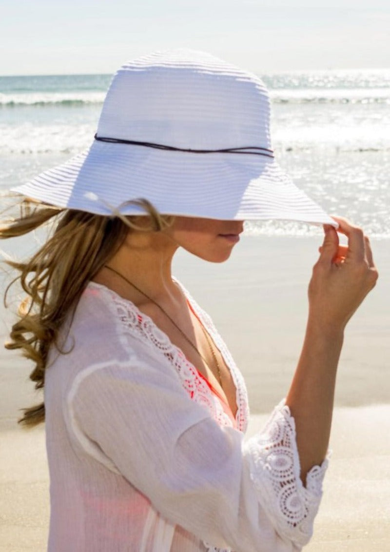 Laguna Beach Hat for Women Packable Wheat Medium