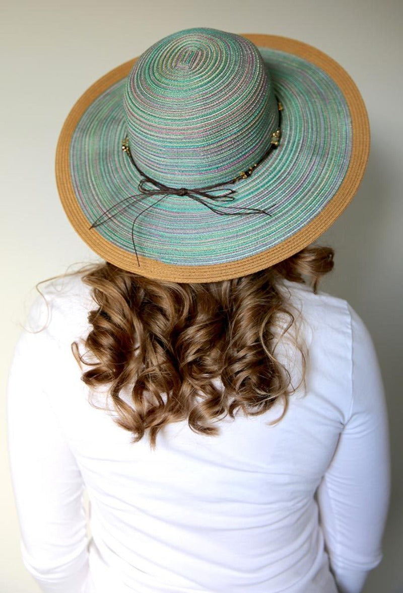 Summer Hat For Women UPF 50+, Green Beach Hat