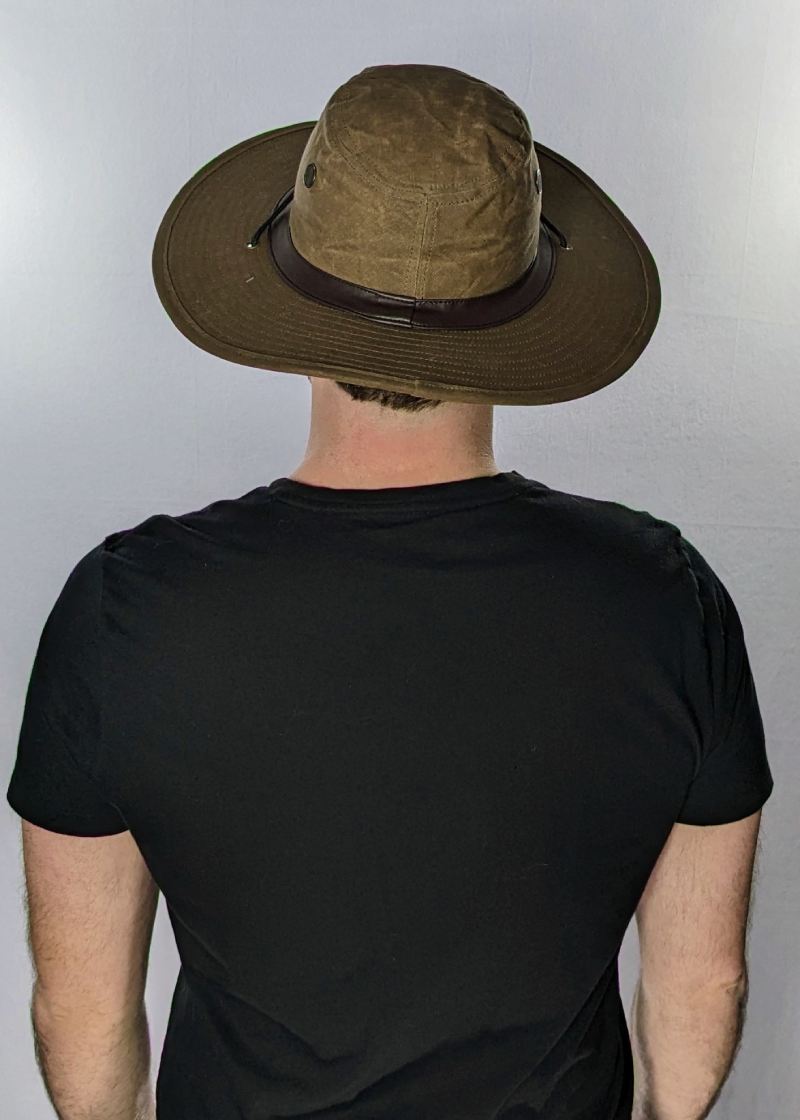 Large Head Mens Sun Hat Wide Brim UPF 50 With Chin Strap – Sungrubbies